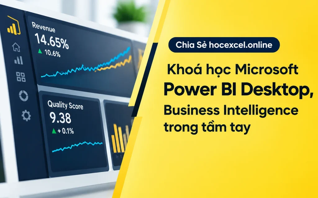 hocexcel.online Khoá học Microsoft Power BI Desktop, Business Intelligence trong tầm tay