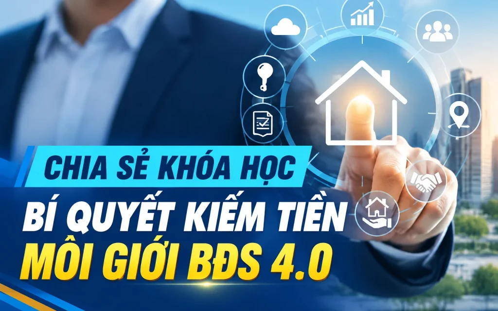 Khóa Học Bí quyết kiếm tiền môi giới bất động sản 4.0