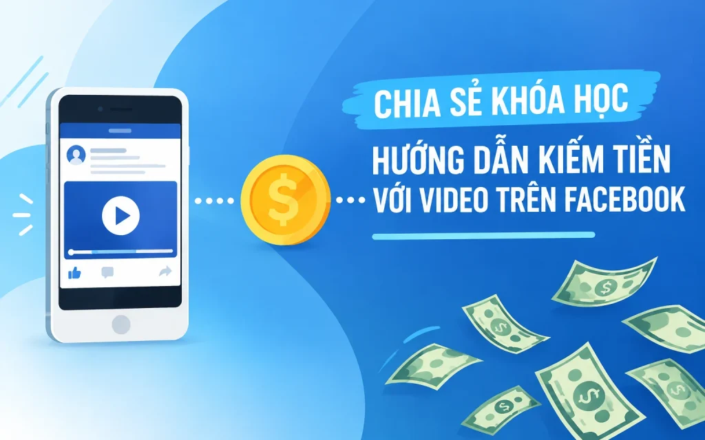 Khóa Học Hướng dẫn kiếm tiền với video trên Facebook