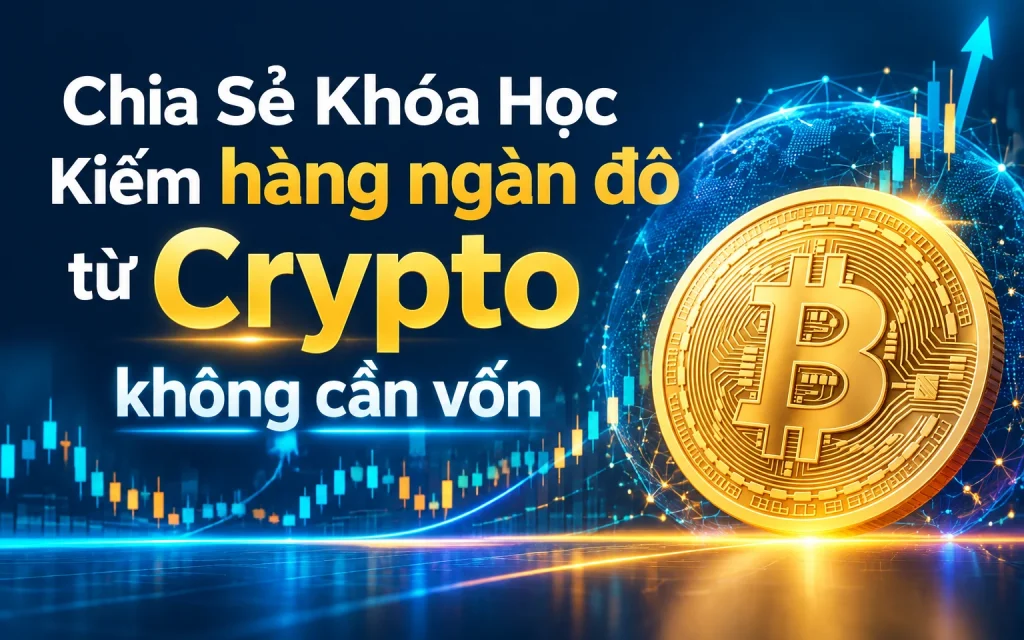 Khóa Học Kiếm hàng ngàn đô từ Crypto không cần vốn