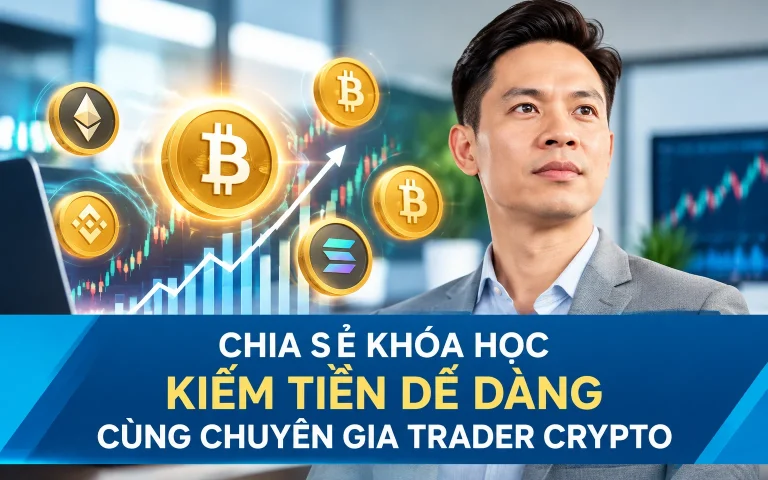 Khóa Học Kiếm tiền dễ dàng cùng chuyên gia Trader Crypto