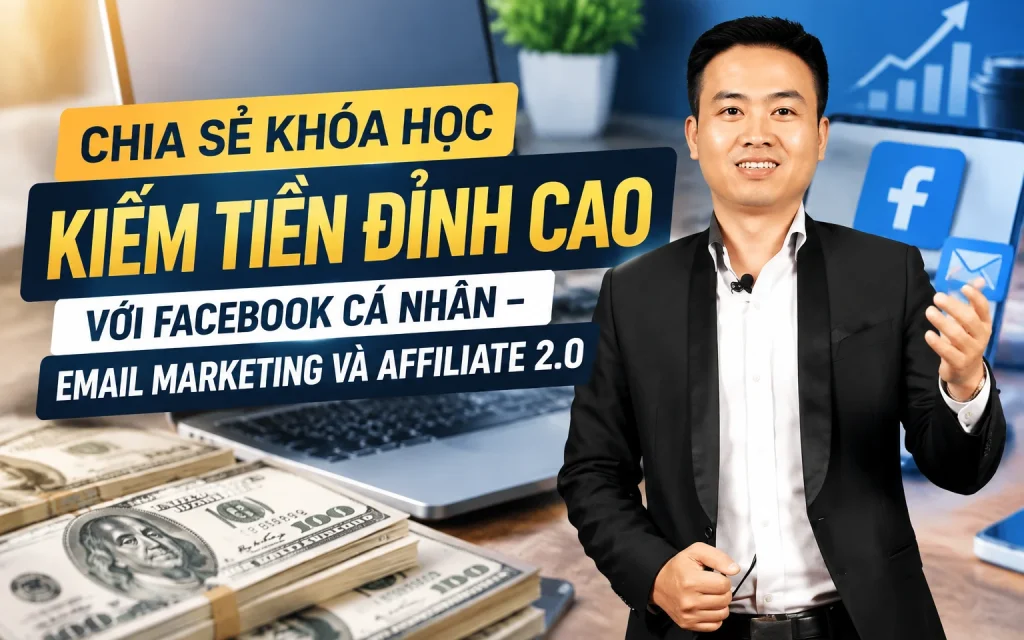 Khóa Học Kiếm tiền đỉnh cao với Facebook cá nhân – Email marketing và Affiliate 2.0