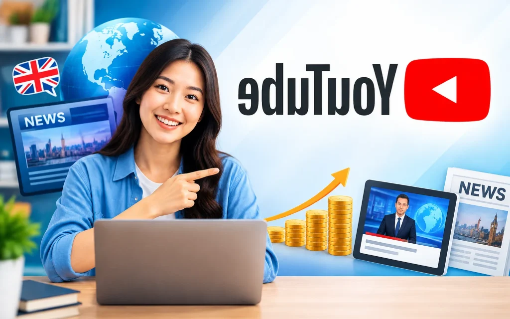 Khóa Học Kiếm tiền Youtube với kênh tin tức Tiếng Anh dành cho người không biết Tiếng Anh
