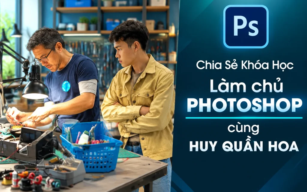 Khóa Học Làm chủ photoshop cùng Huy Quần Hoa