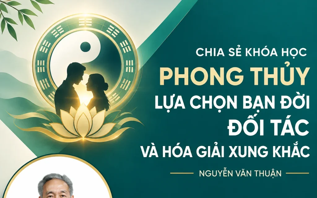 Khóa Học Phong thủy lựa chọn bạn đời đối tác và hóa giải xung khắc – Nguyễn Văn Thuận
