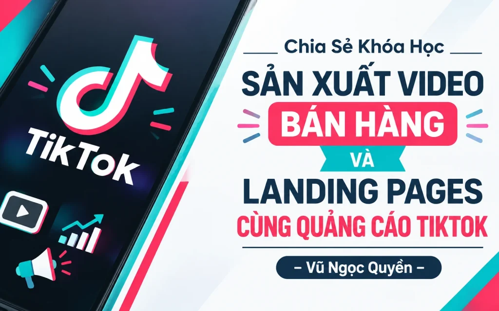 Khóa Học Sản xuất video bán hàng và Landing Pages cùng quảng cáo TikTok – Vũ Ngọc Quyền