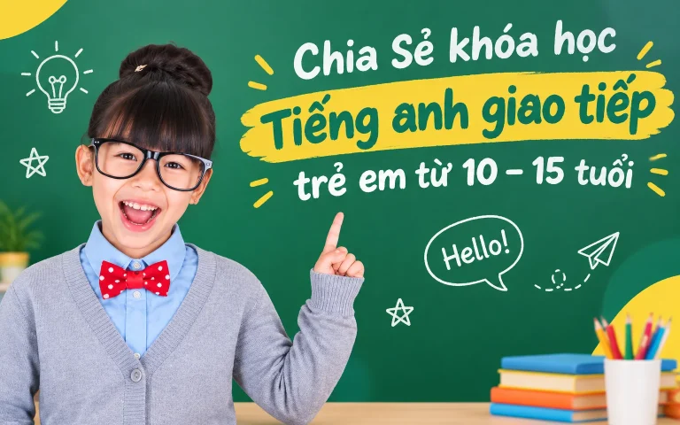 khóa học Tiếng anh giao tiếp trẻ em từ 10 – 15 tuổi