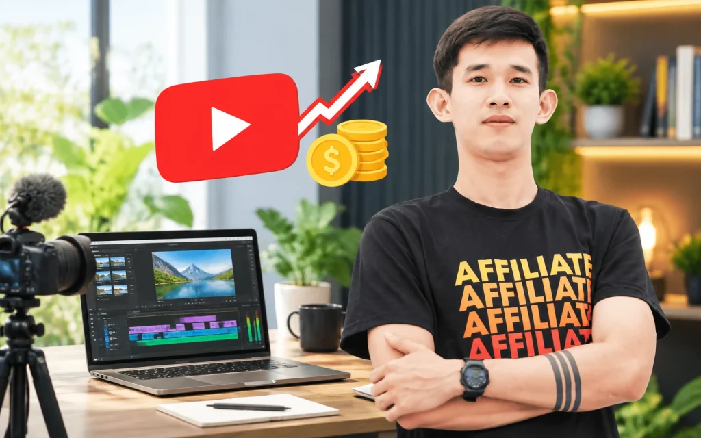 Khóa Học tự tạo video để kiếm tiền Affiliate Marketing với Youtube – Không cần có kinh nghiệm trước đó