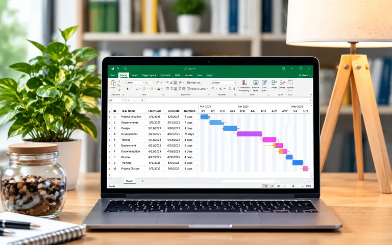 Khóa Học Tự tay thiết kế công cụ Gantt Chart quản lý tiến độ dự án trong Excel