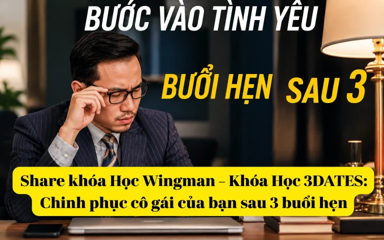 khóa Học Wingman – Khóa Học 3DATES: Chinh phục cô gái của bạn sau 3 buổi hẹn