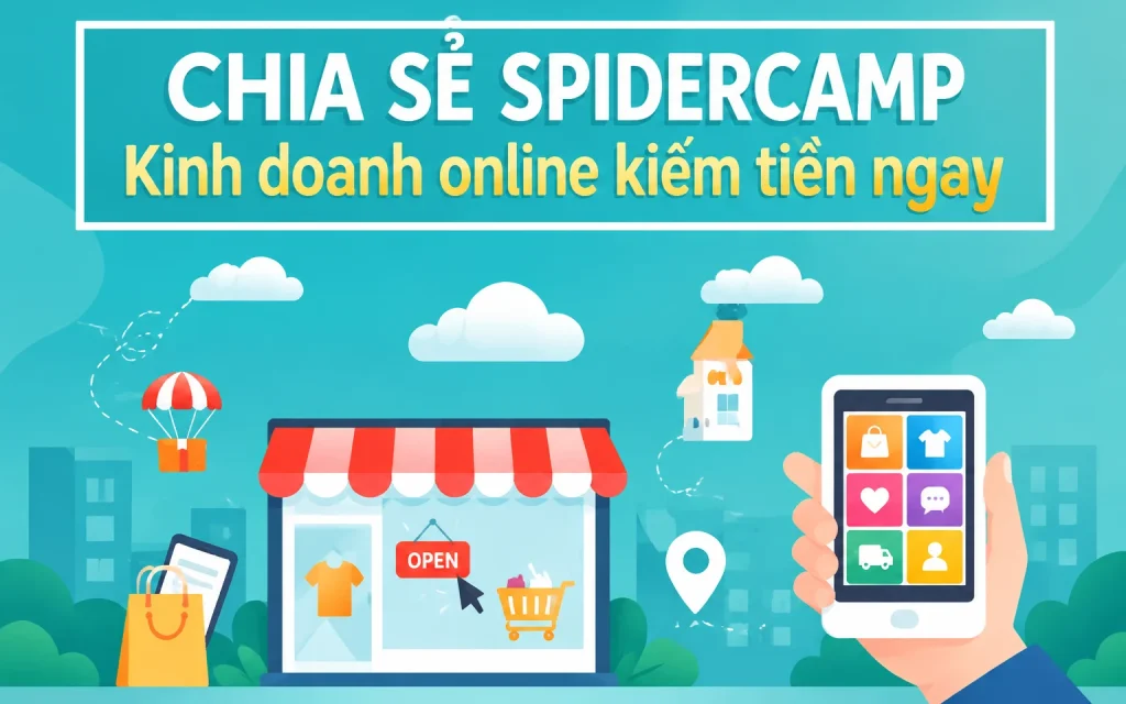 Spidercamp – Kinh doanh online kiếm tiền ngay