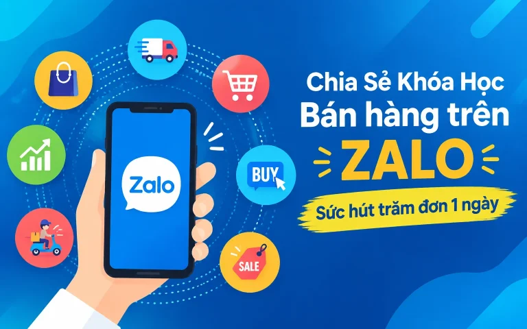 Khóa Học Bán hàng trên ZALO – Sức hút trăm đơn 1 ngày