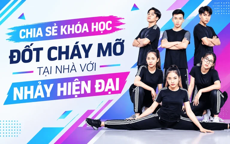 Khóa Học Đốt cháy mỡ tại nhà với nhảy hiện đại