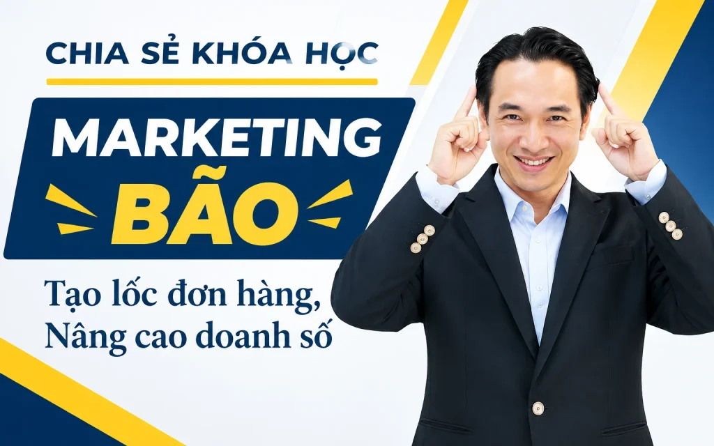 Khóa Học Marketing Bão – Tạo lốc đơn hàng, Nâng cao doanh số Đây