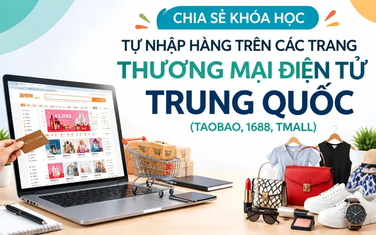 Khóa Học Tự nhập hàng trên các trang thương mại điện tử Trung Quốc (Taobao, 1688, Tmall)