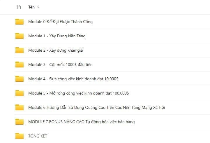 Khóa Học INFO BUSINESS MASTER của giảng viên Hoàng Bá Tầu