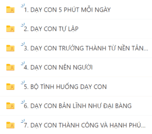 Share Combo Các Khóa Học Dạy Con Của Trần Quốc Việt