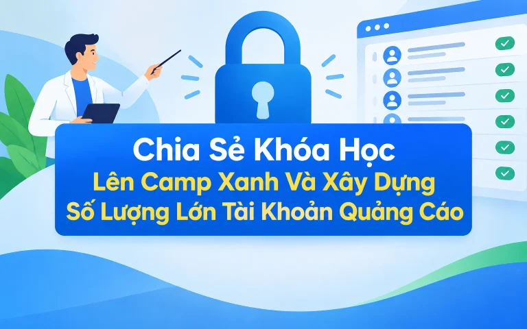 Khóa Học Lên Camp Xanh Và Xây Dựng Số Lượng Lớn Tài Khoản Quảng Cáo