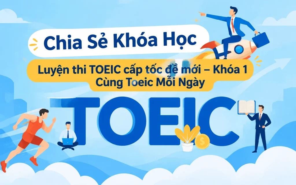 Khóa Học Luyện thi TOEIC cấp tốc đề mới – Khóa 1 Cùng Toeic Mỗi Ngày