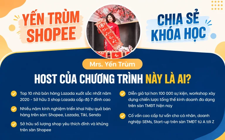 Khóa Học Thực Chiến Online Yến Trùm Shopee DC Uni