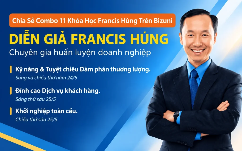 Combo 11 Khóa Học Francis Hùng Trên Bizuni