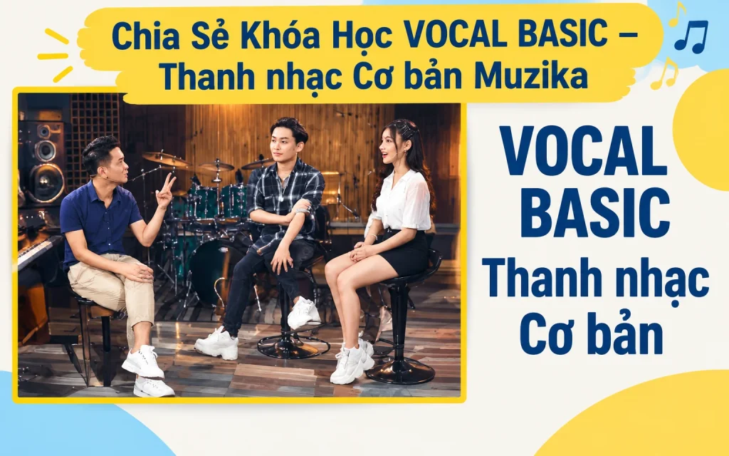 Share Khóa học VOCAL BASIC – Thanh nhạc Cơ bản Muzika
