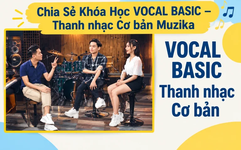 Khóa Học VOCAL BASIC – Thanh nhạc Cơ bản Muzika