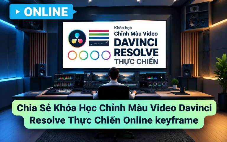 Khóa Học Chỉnh Màu Video Davinci Resolve Thực Chiến Online keyframe