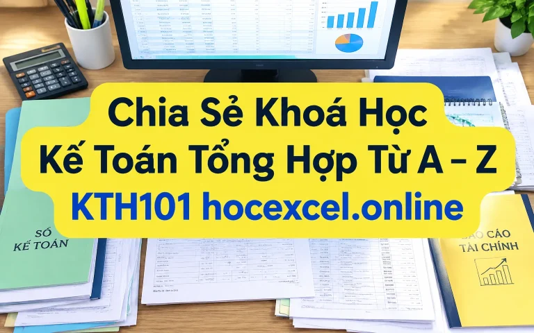 Khóa Học Kế Toán Tổng Hợp Từ A – Z KTH101 hocexcel.online