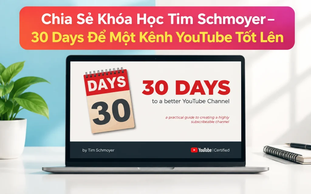 Khóa Học Tim Schmoyer – 30 Days Để Một Kênh YouTube Tốt Lên