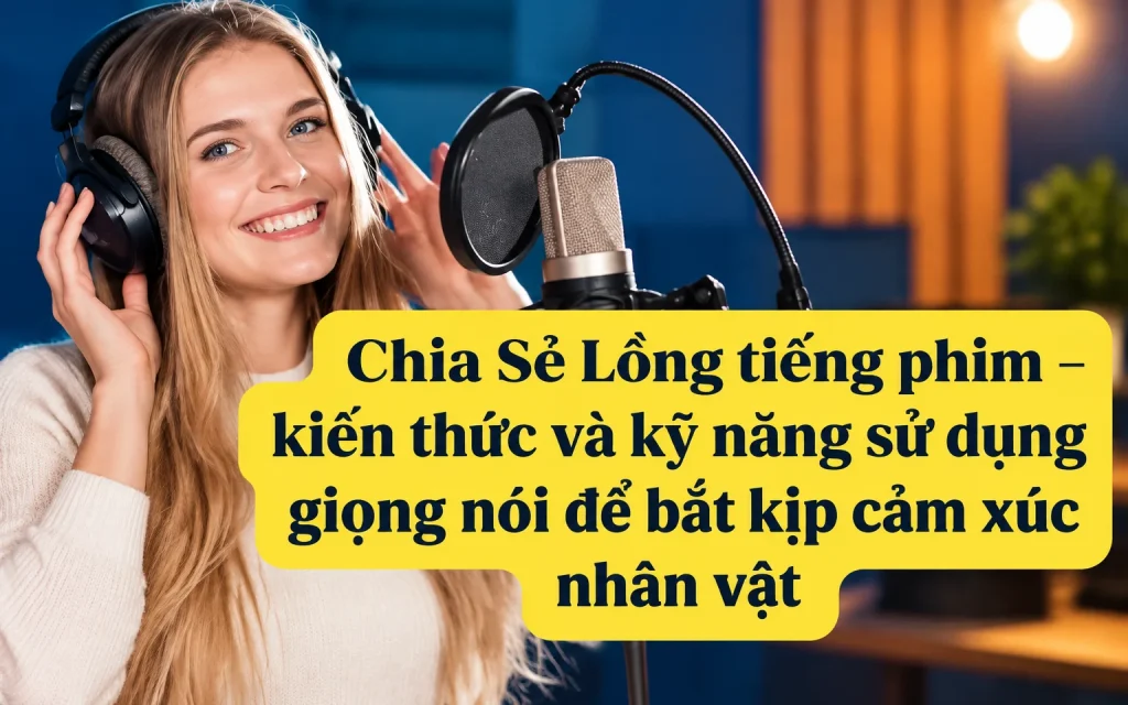 Lồng tiếng phim – kiến thức và kỹ năng sử dụng giọng nói để bắt kịp cảm xúc nhân vật