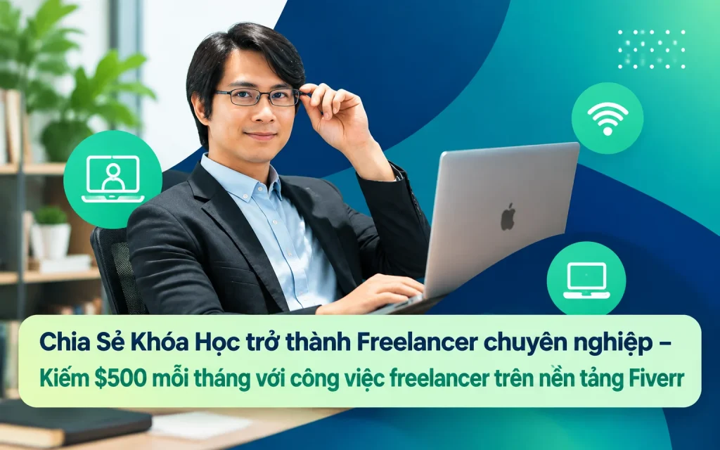 Khóa Học trở thành Freelancer chuyên nghiệp – Kiếm $500 mỗi tháng với công việc freelancer trên nền tảng Fiverr