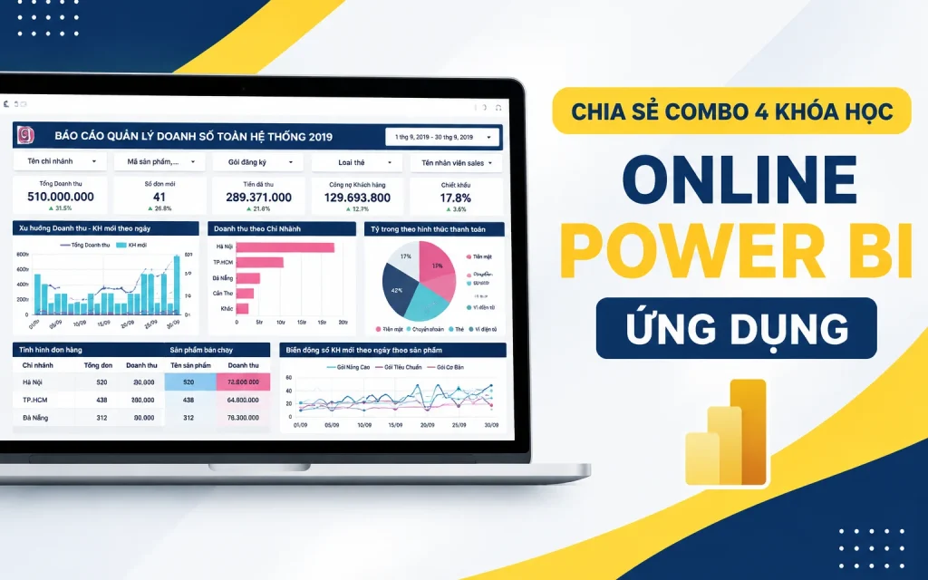 Share Combo 4 Khóa Học Power BI Ứng dụng Của Gitiho