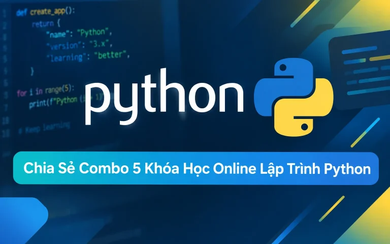 Combo 5 Khóa Học Online Lập Trình Python