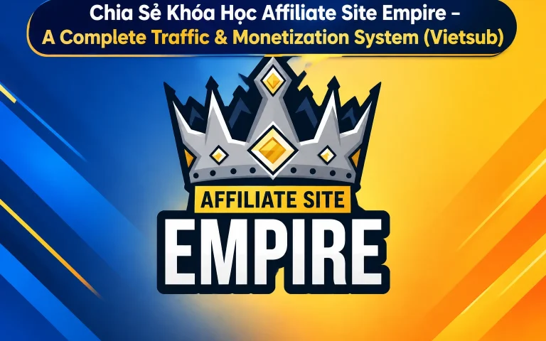 Khóa Học Affiliate Site Empire – A Complete Traffic & Monetization System (Vietsub)