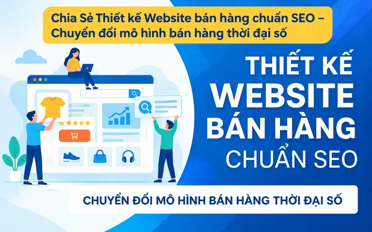 Thiết kế Website bán hàng chuẩn SEO – Chuyển đổi mô hình bán hàng thời đại số
