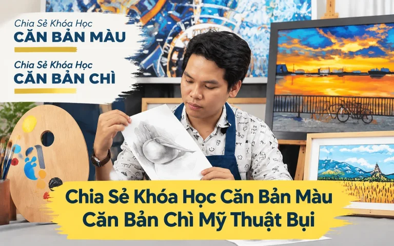 Khóa Học Căn Bản Màu Căn Bản Chì Mỹ Thuật Bụi