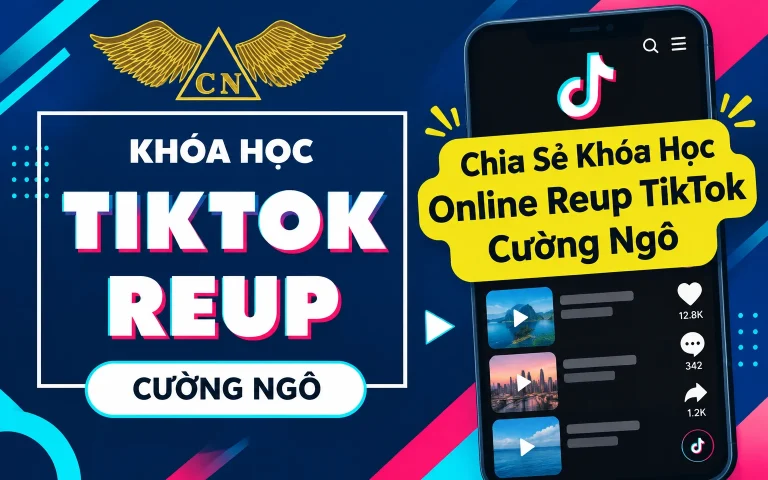Khóa Học Online Reup TikTok Cường Ngô