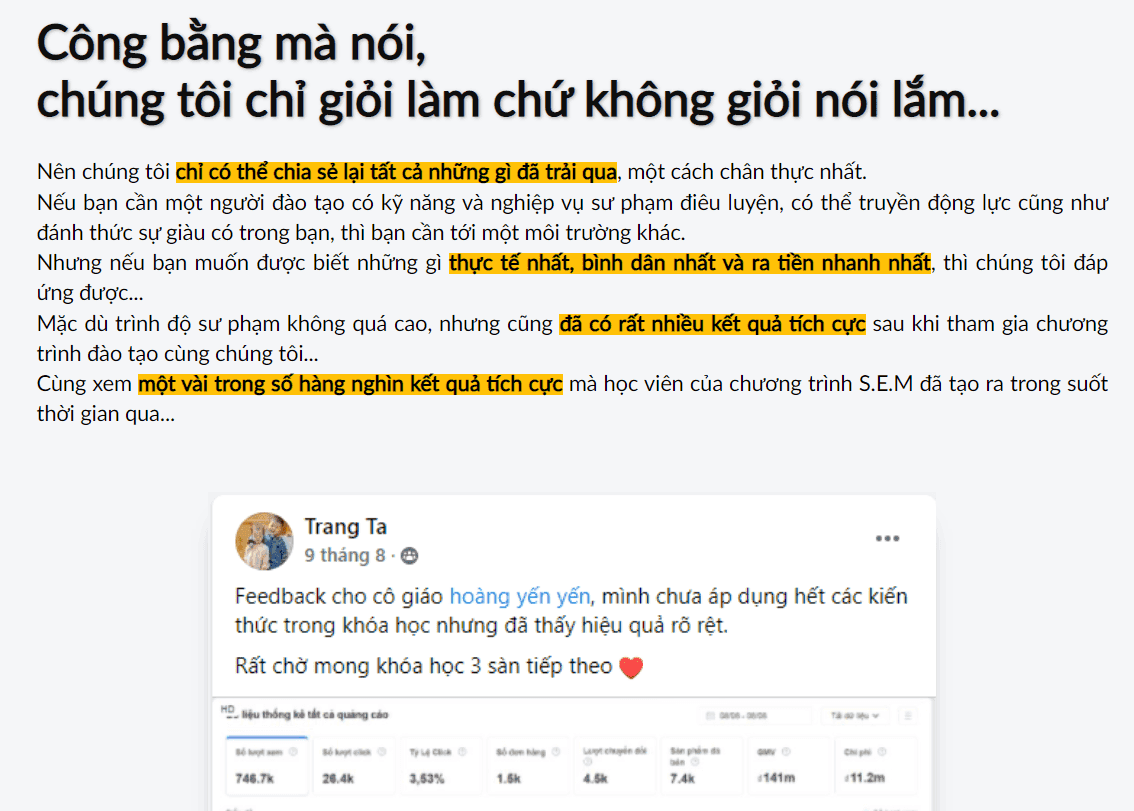 Khóa Học Shopee Elite Merchant Yến Trùm