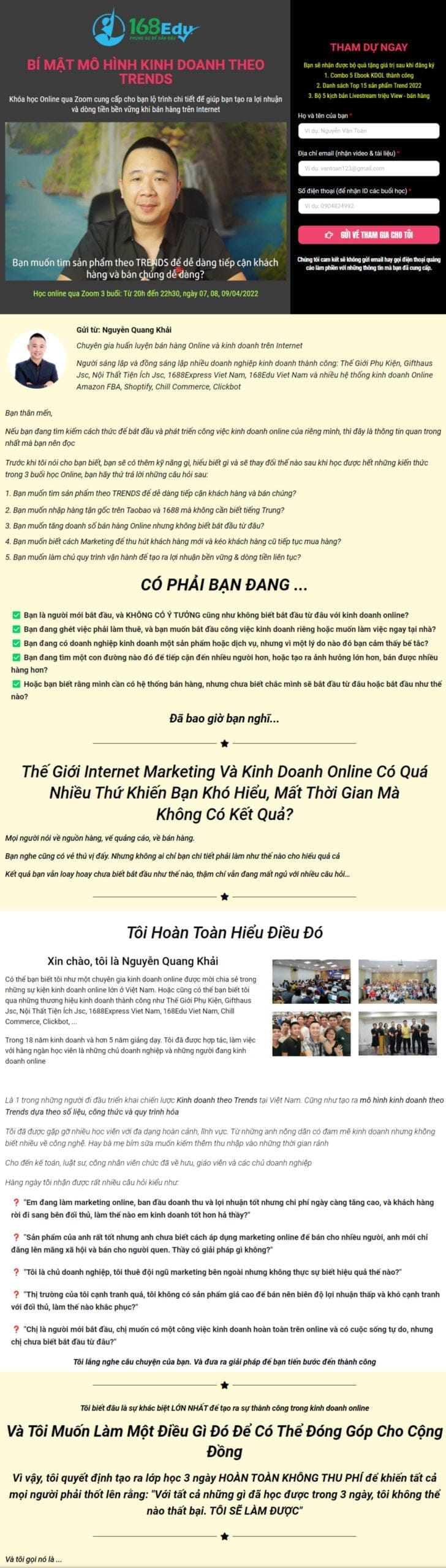 Bí Mật Mô Hình Kinh Doanh Theo Trends Nguyễn Quang Khải