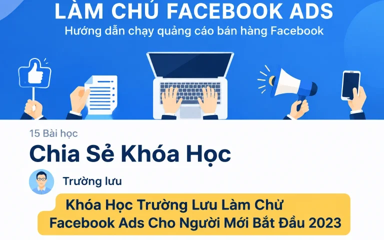 Khóa Học Trường Lưu Làm Chủ Facebook Ads Cho Người Mới Bắt Đầu