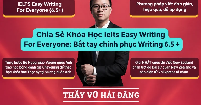 Khóa Học Ielts Easy Writing For Everyone: Bắt tay chinh phục Writing 6.5 +