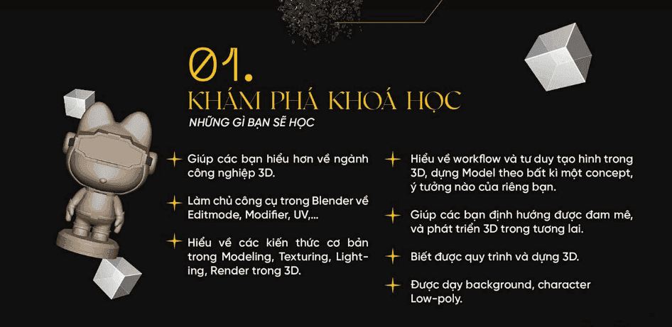 Bạn Sẽ Học Được Gì Từ Khóa Học 3D Blender Cartoon Character Modeling