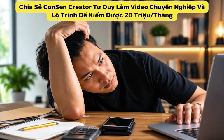 ConSen Creator Tư Duy Làm Video Chuyên Nghiệp Và Lộ Trình Để Kiếm Được 20 Triệu/Tháng
