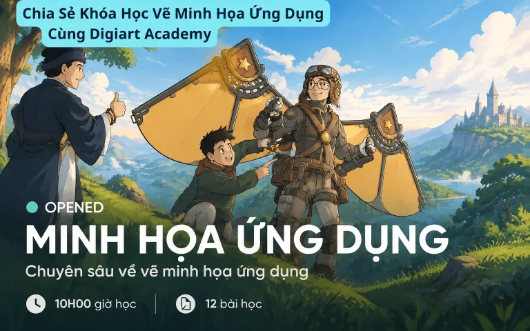 Khóa Học Vẽ Minh Họa Ứng Dụng Cùng Digiart Academy