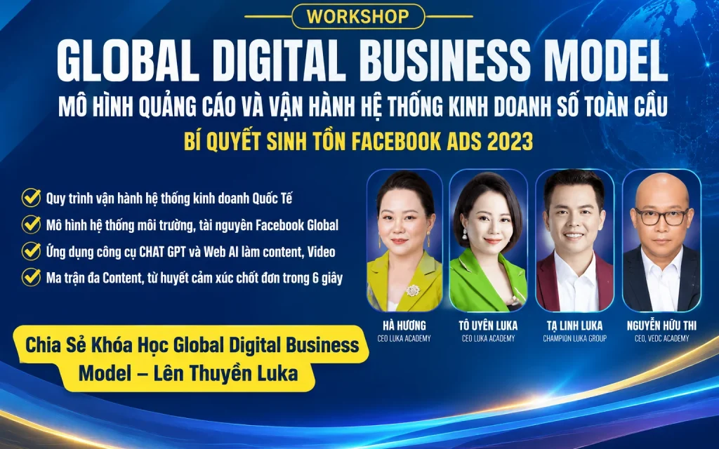 Share Khóa Học Global Digital Business Model - Lên Thuyền Luka