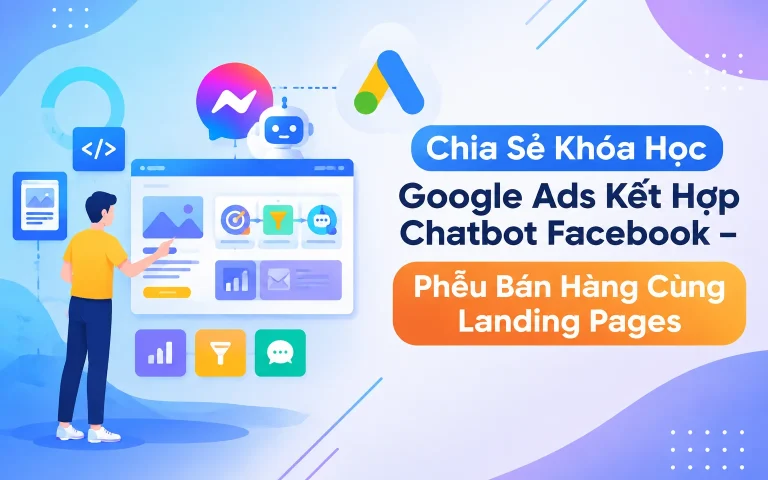 Khóa Học Google Ads Kết Hợp Chatbot Facebook – Phễu Bán Hàng Cùng Landing Pages