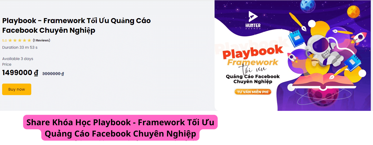 Share Khóa Học Playbook - Framework Tối Ưu Quảng Cáo Facebook Chuyên Nghiệp