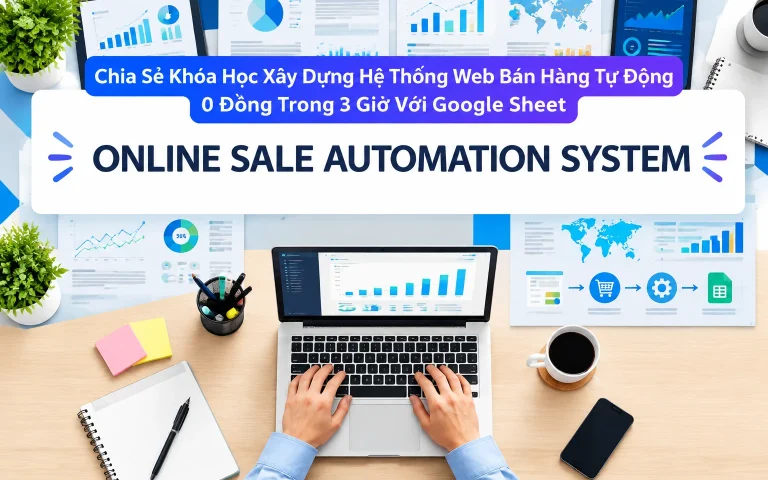 Khóa Học Xây Dựng Hệ Thống Web Bán Hàng Tự Động 0 Đồng Trong 3 Giờ Với Google Sheet