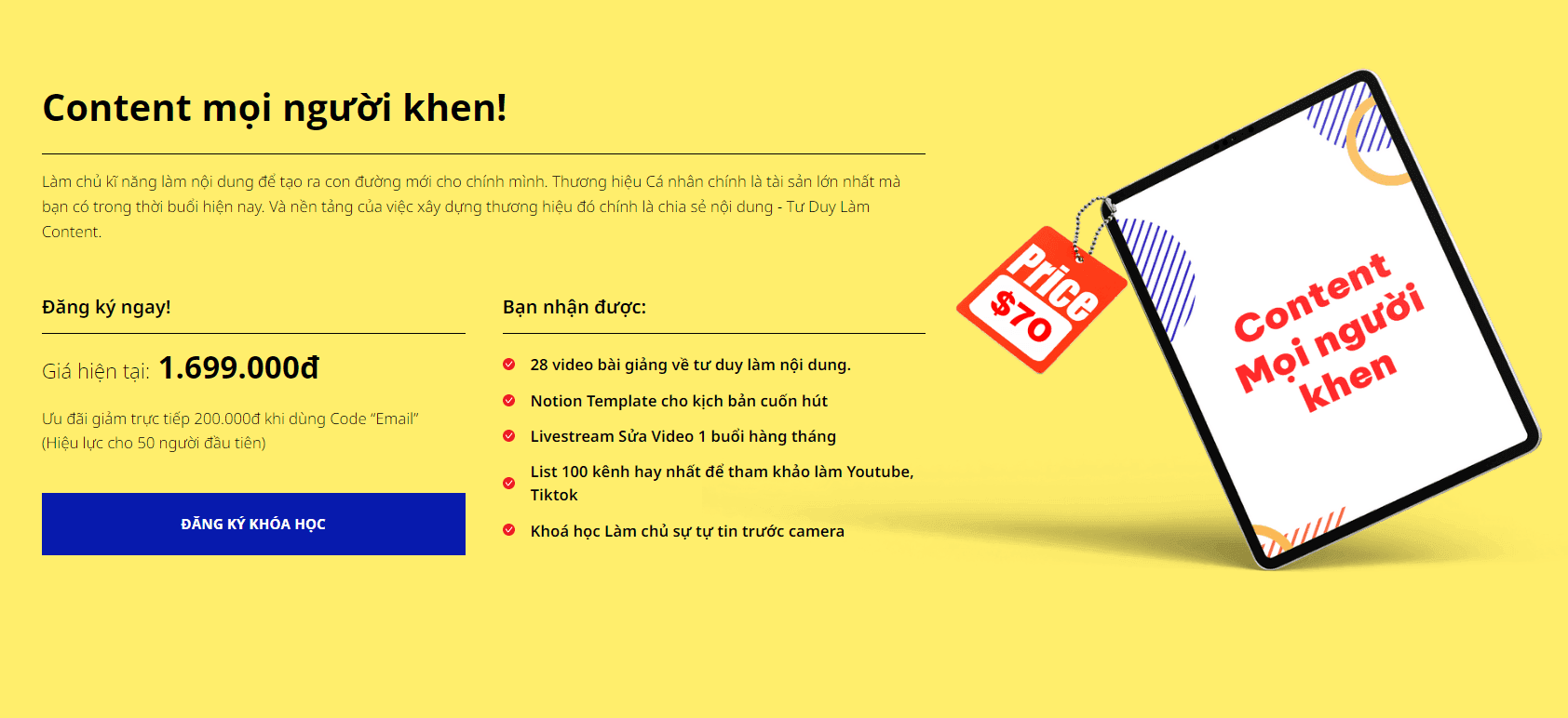 Khóa Học Tư Duy Làm Content Đỉnh Cao Cùng ConSen Creator Jayden Nguyen